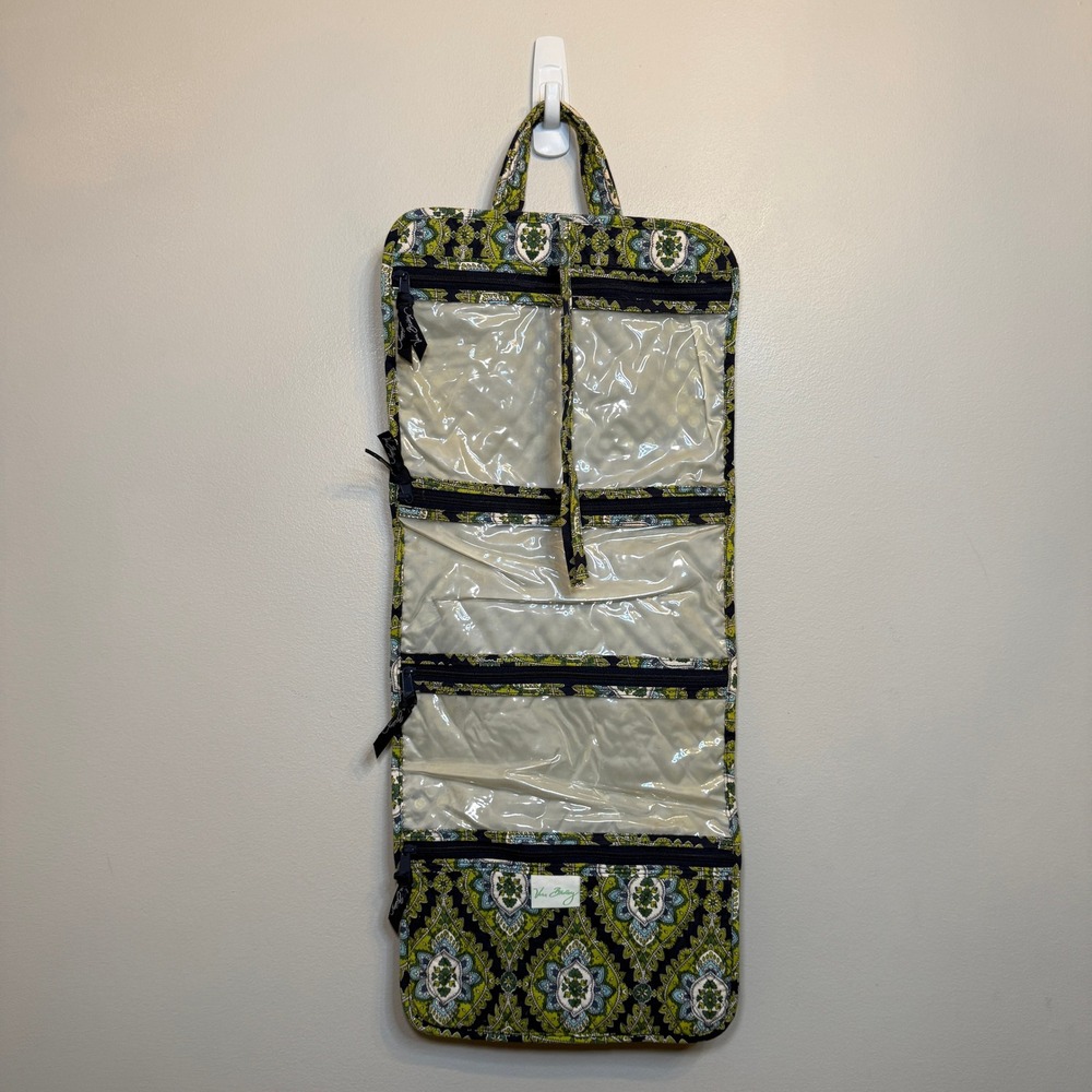 Vera Bradley Cambridge Paisley Hanging Travel Organizer Quilted Toiletry Bag - Picture 2 of 6